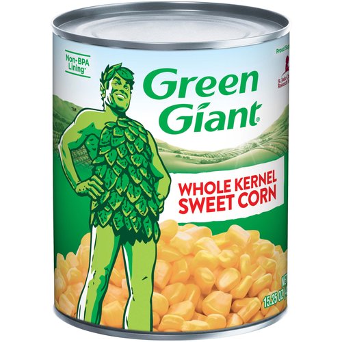 <ul>
<li>Green Giant Whole Kernel Sweet Corn</li>
<li>Picked at the Peak of Perfection</li>
<li>Non-BPA Lining</li>
</ul>