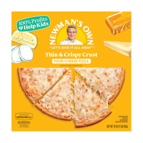 Newman's Own Thin and Crispy Crust Four Cheese Pizza
