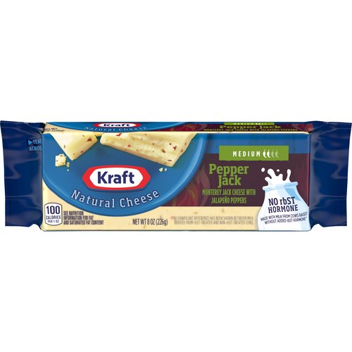 Kraft Natural Medium Pepper Jack Cheese