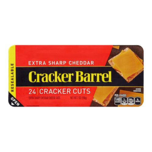 Cracker Barrel Cracker Cuts Sharp Yellow Cheddar