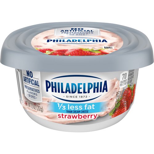 Kraft Philadelphia Reduced Fat Cream Cheese, Strawberry