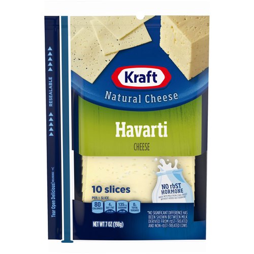 Fresh & Finest Havarti Bulk Cheese, Fresh Sliced Cheese