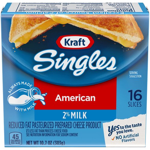 Kraft Singles, 2% American Cheese