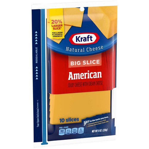 Kraft Big American Cheese Slices - Foodland