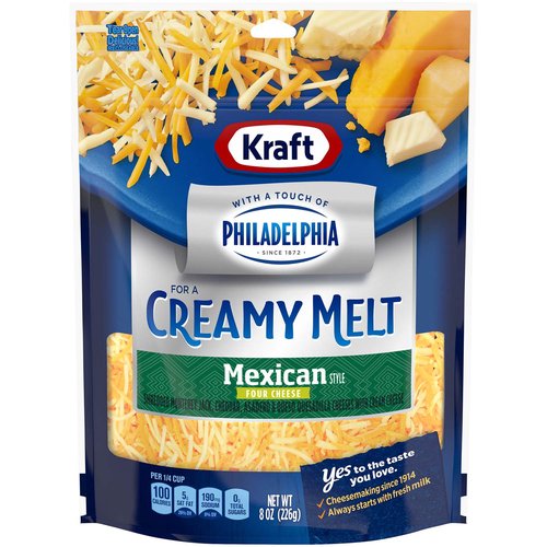 Kraft Shredded Mexican Cheese, Philadelphia