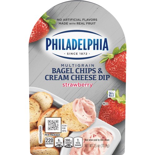 Kraft Philadelphia Bagel Chips & Strawberry Cream Cheese Dip