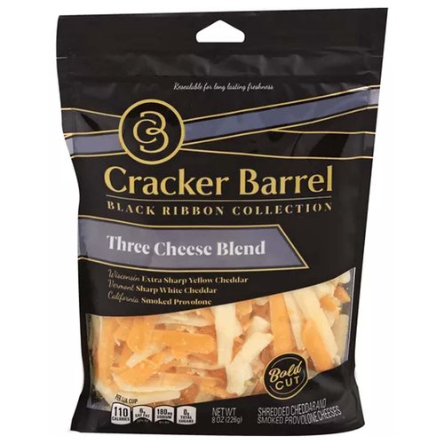 Cracker Barrel 3-cheese Thick Shred