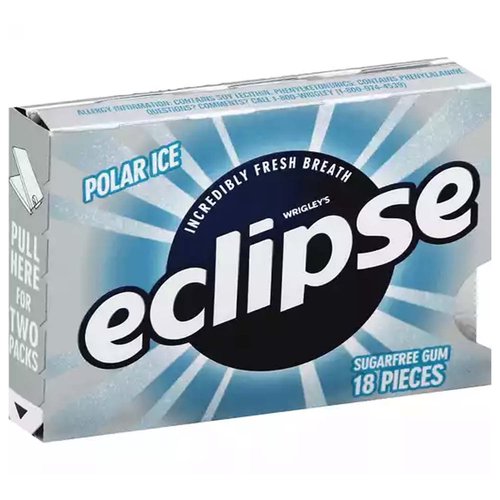 Eclipse Sugar Free Gum, Polar Ice
