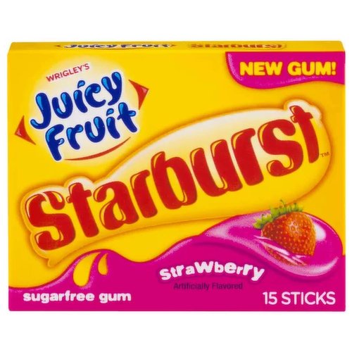 Juicy Fruit Gum, Starburst Strawberry