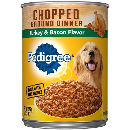 Pedigree Chopped Ground Dinner Turkey & Bacon Flavor Dog Food