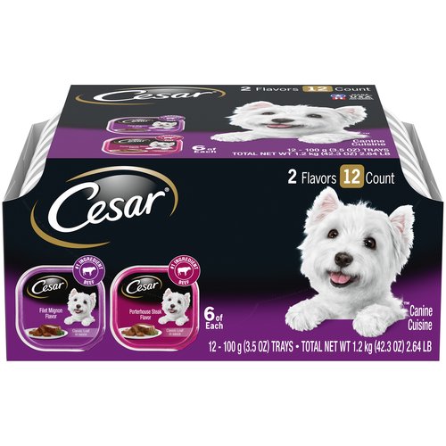 Cesar Filet Mignon & Porterhouse Steak, Variety Pack, (Pack of 12)