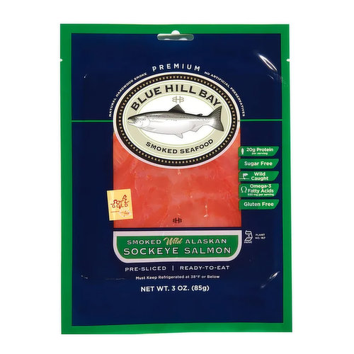 Blue Hill Bay Smoked Wild Alaska Sockeye Salmon