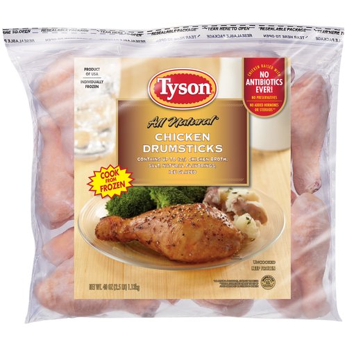 Tyson Chicken Drumsticks, Frozen