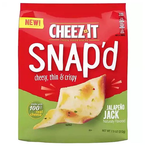 Cheez-It Snap'd Crackers, Jalapeno Jack