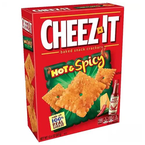 Cheez-It Crispy Cracker Chips, Hot & Spicy