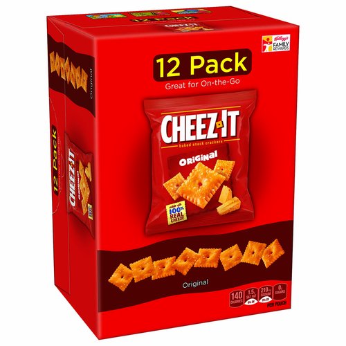 Cheez-It Baked Crackers, Original (Pack of 12)