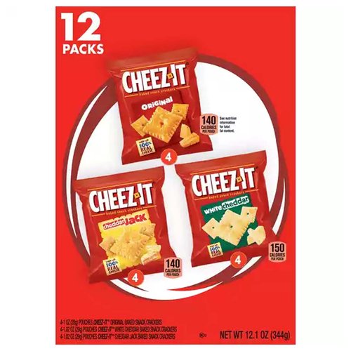 Cheez-It Baked Snack Crackers, Assorted