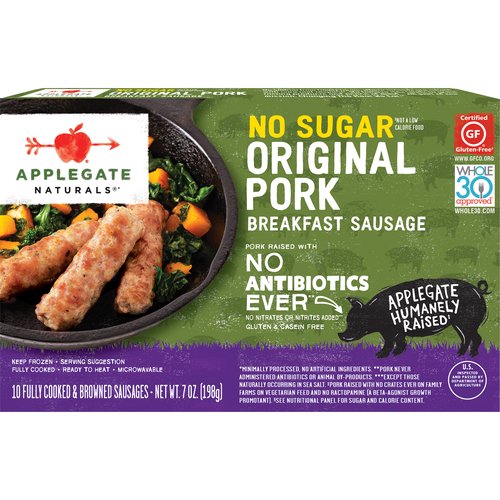 Applegate Naturals Pork Breakfast Sausage, No Sugar