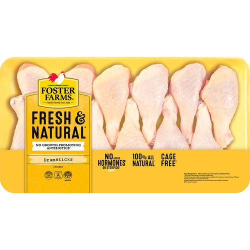 Foster Farms Chicken Drumsticks, Value Pack