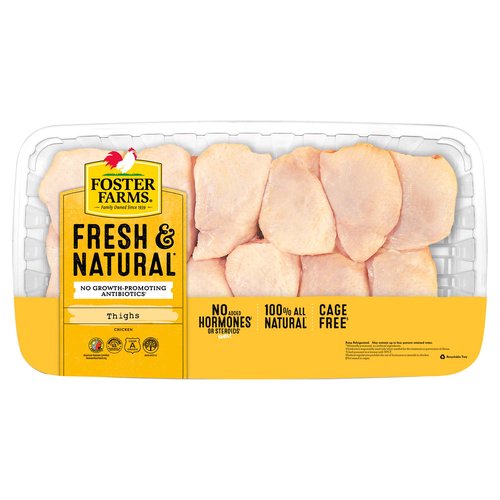 Fresh Foster Farms Chicken Thighs, Boneless, Skinless, Value Pack