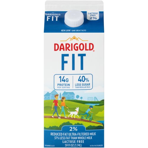 Darigold Fit 2% Reduced Fat Milk, Lactose Free