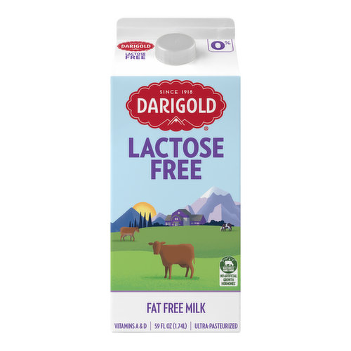 Darigold Lactose Free Fat Free Milk