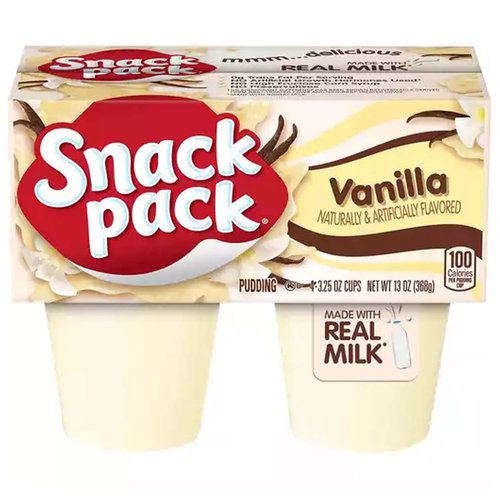 Snack Pack Vanilla Pudding