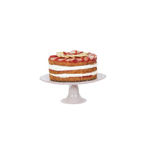 6" strawberry cake with strawberry banan filing and whipped cream.
<br><br>
Serves 6-8