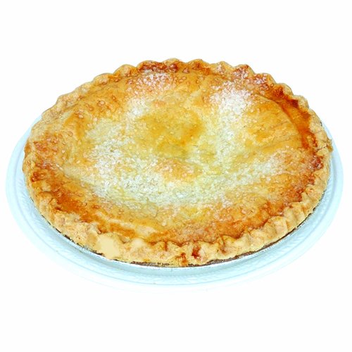 8" Pie, Peach, No Salt