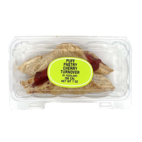 Puff Pastry, Cherry Turnover (Pack of 2)