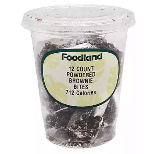 Powdered Mini Brownie Bites