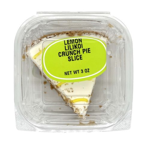 Lemon Lilikoi Crunch Pie, Slice