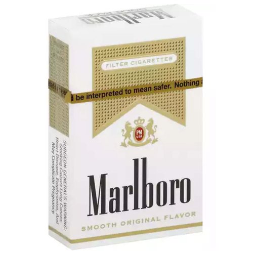 Marlboro Gold Filter Cigarettes, Box