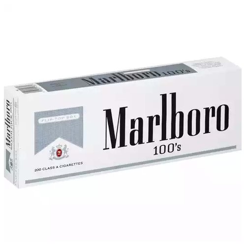 Marlboro Silver 100's Cigarettes, Box