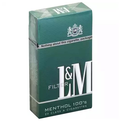 L&M Menthol Filter 100's Cigarettes, Box