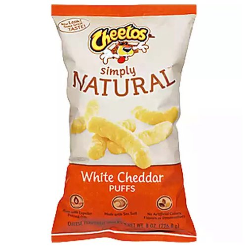 Simply Cheetos Puffs Cheese Flavored Snacks, White Cheddar, 8 Oz