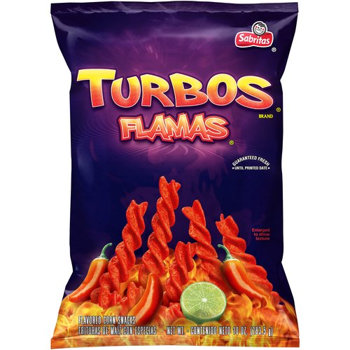 Frito's Sabritas Flavored Corn Snacks, Turbos Flamas