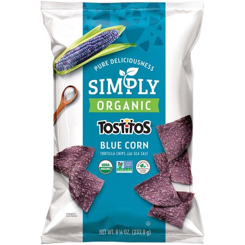 Simply Tostitos Organic Blue Corn Chips