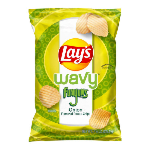 Lay's Wavy Funyuns Onion Flavored Rings Potato Chips
