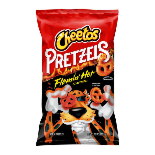 Cheetos Wheat Pretzels, Flamin' Hot Flavored