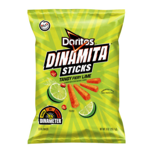 Doritos Dinamita Corn Snacks, Tangy Fiery Lime