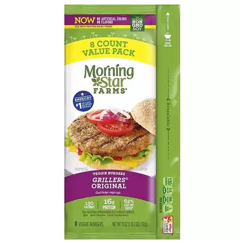 Morningstar Farms Veggie Burger Grillers