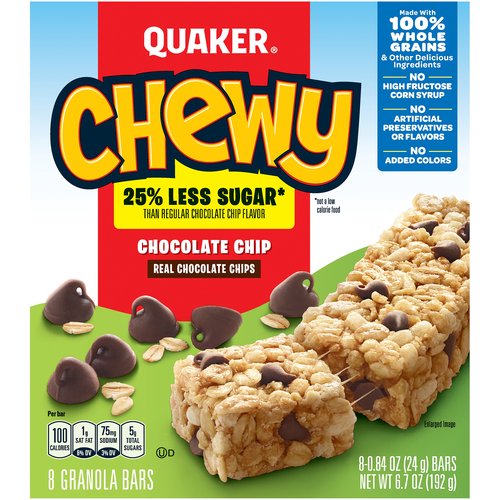 quaker granola bars nutrition