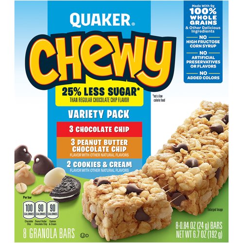 Quaker Chewy Granola Bars, Variety Pack
