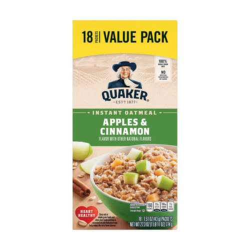 Quaker Instant Oatmeal Apple & Cinnamon