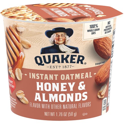 Quaker Oatmeal, Honey & Almonds