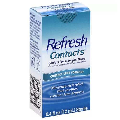 Refresh, Contacts Comfort Drops, Contact Lens