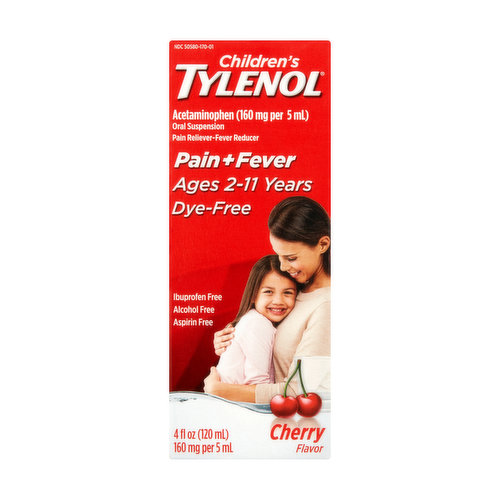 Tylenol Children's Cherry Flavor Acetaminophen Oral Suspension