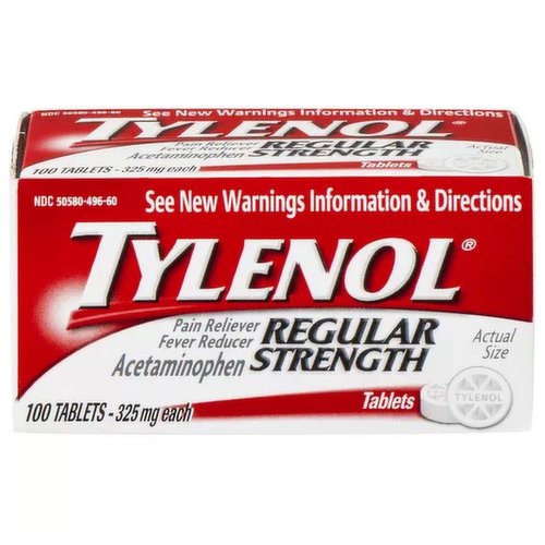 Tylenol Tablets, Regular Strength, 325mg