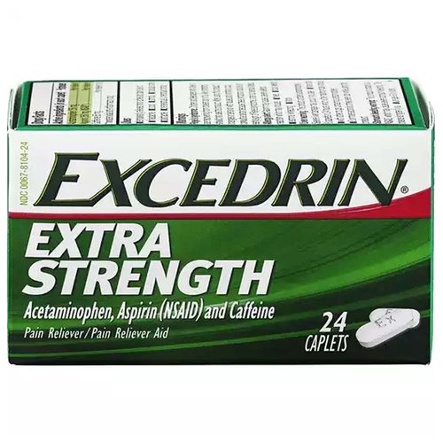 Excedrin Extra Strength Caplets, Pain Reliefer